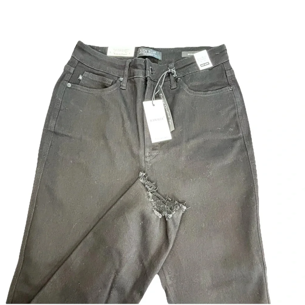 Judy Blue Jeans‎ Women’s 11/30 Black Hight Waist Skinny Fit Tummy Control Top